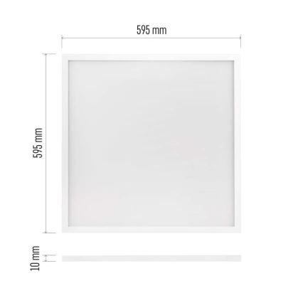 LED Vgradni panel PROXO LED/33W/230V 4000K 60x60 cm bela