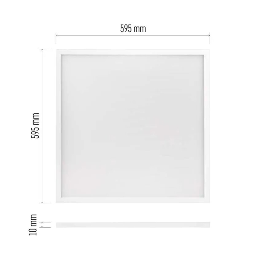 LED Vgradni panel PROXO LED/33W/230V 4000K 60x60 cm bela
