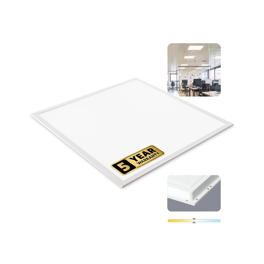LED vgradni panel za spuščeni strop DAVRO LED/40W/230V 4000K 59,5x59,5 cm bel