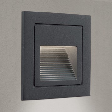 LED Vgrajena svetilka LORO LED/2W/230V IP65 antracit