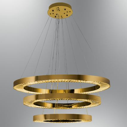 LED Viseca Lampa JESI LED/99W/230V 3000K Ø 100 cm Bronza