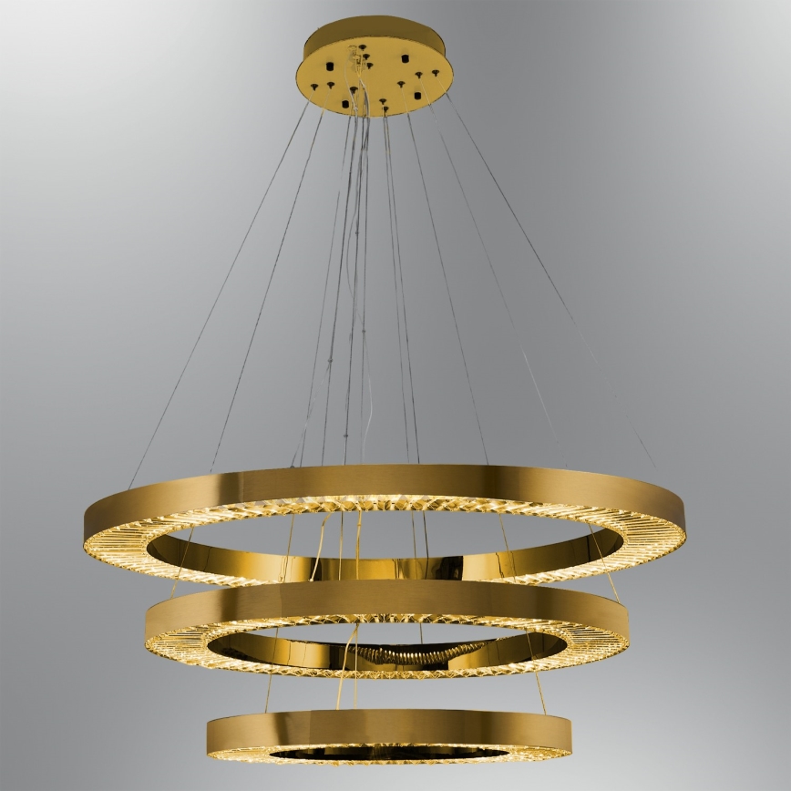 LED Viseca Lampa JESI LED/99W/230V 3000K Ø 100 cm Bronza