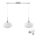 LED viseča luč HARMA 2xE27/60W/230V mat krom/bela