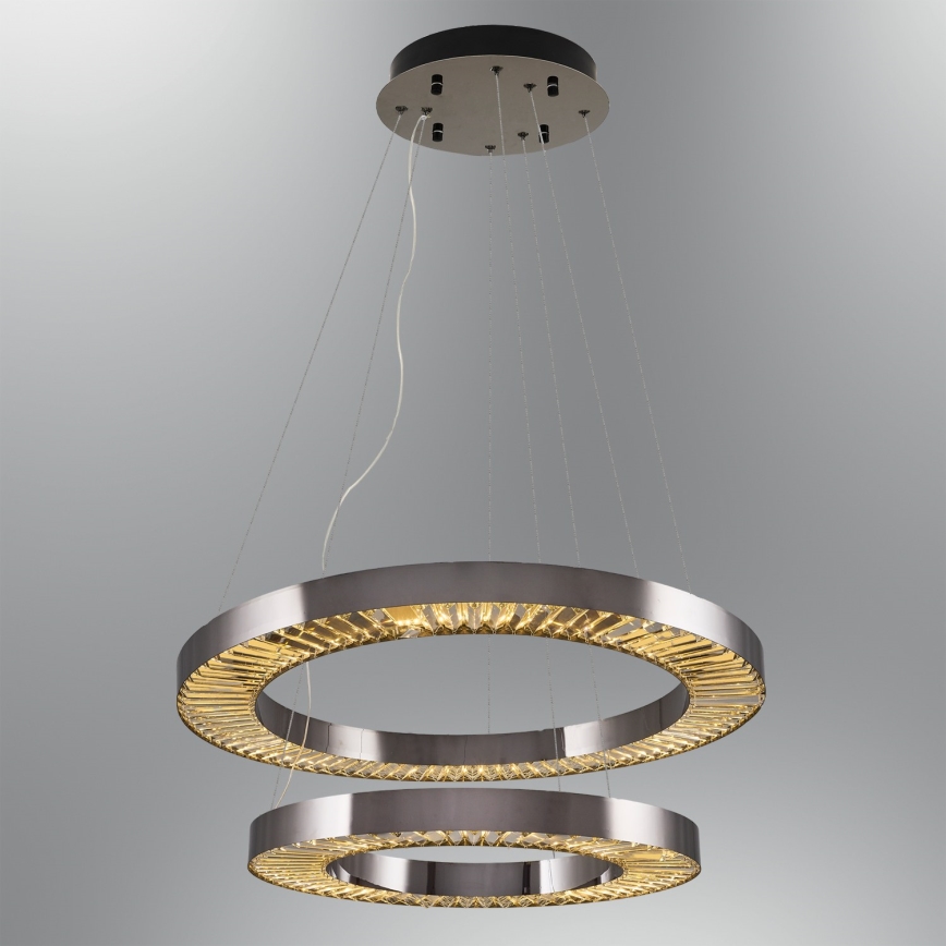 LED viseča luč JESI LED/140W/230V 3000K 100 cm srebrna