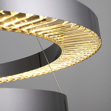 LED viseča luč JESI LED/140W/230V 3000K 100 cm srebrna