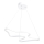 LED Viseča Svetilka ARTISAN LED/36W/230V 6500K bela