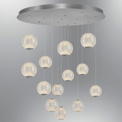 LED Viseča svetilka CREMONA 13xLED/5W/230V 3000K mat krom