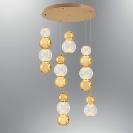 LED viseča svetilka CREMONA LED/34W/230V 3000K zlata