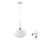 LED Viseča svetilka HARMA 1xE27/60W/230V premer 30 cm mat krom/bela