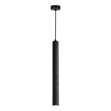 LED viseča svetilka na jeklenem lanku LEONARD LED/7W/230V, črna