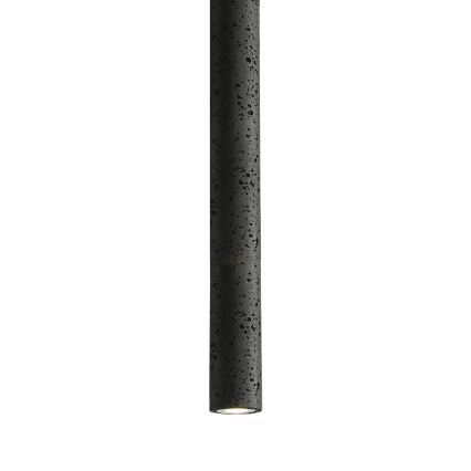 LED viseča svetilka na jeklenem lanku LEONARD LED/7W/230V, črna