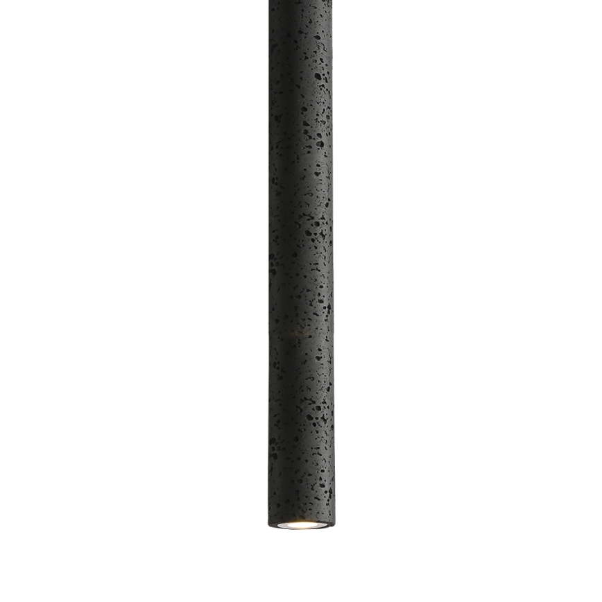 LED viseča svetilka na jeklenem lanku LEONARD LED/7W/230V, črna