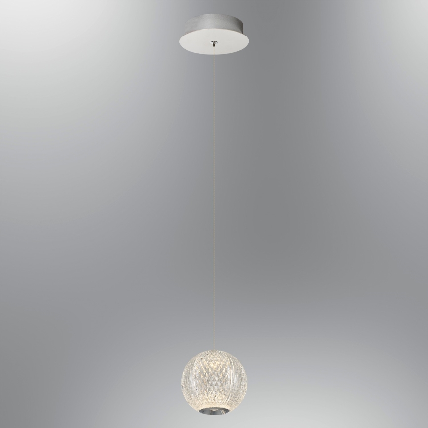 LED viseča svetilka na kablu CREMONA LED/5W/230V 3000K matni krom