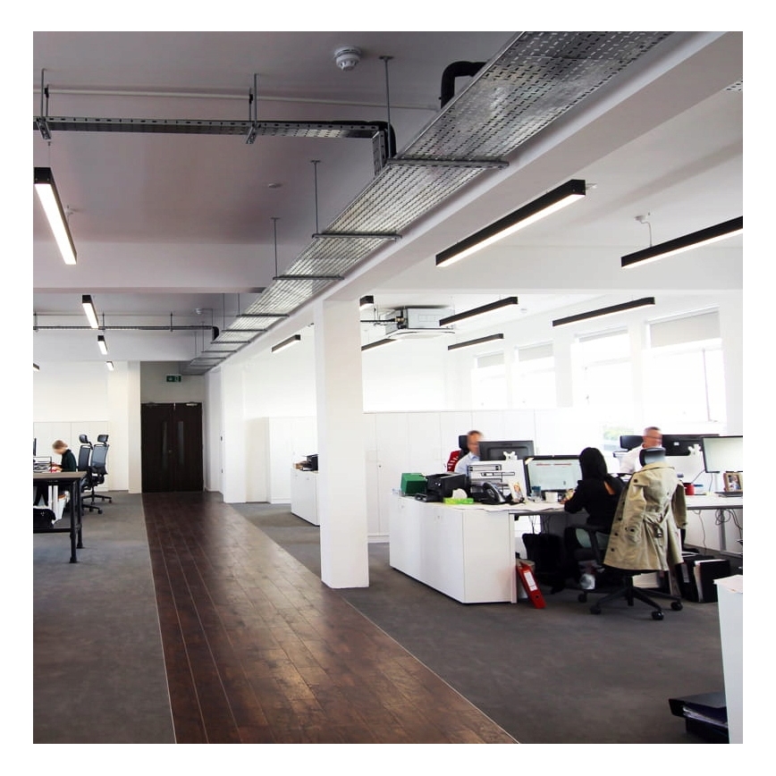 LED viseča svetilka na kablu LED/44W/230V 4000K 120 cm črna