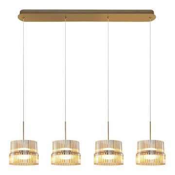 LED viseča svetilka na kablu LUXE LED/46W/230V iz medenine