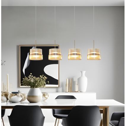 LED viseča svetilka na kablu LUXE LED/46W/230V iz medenine