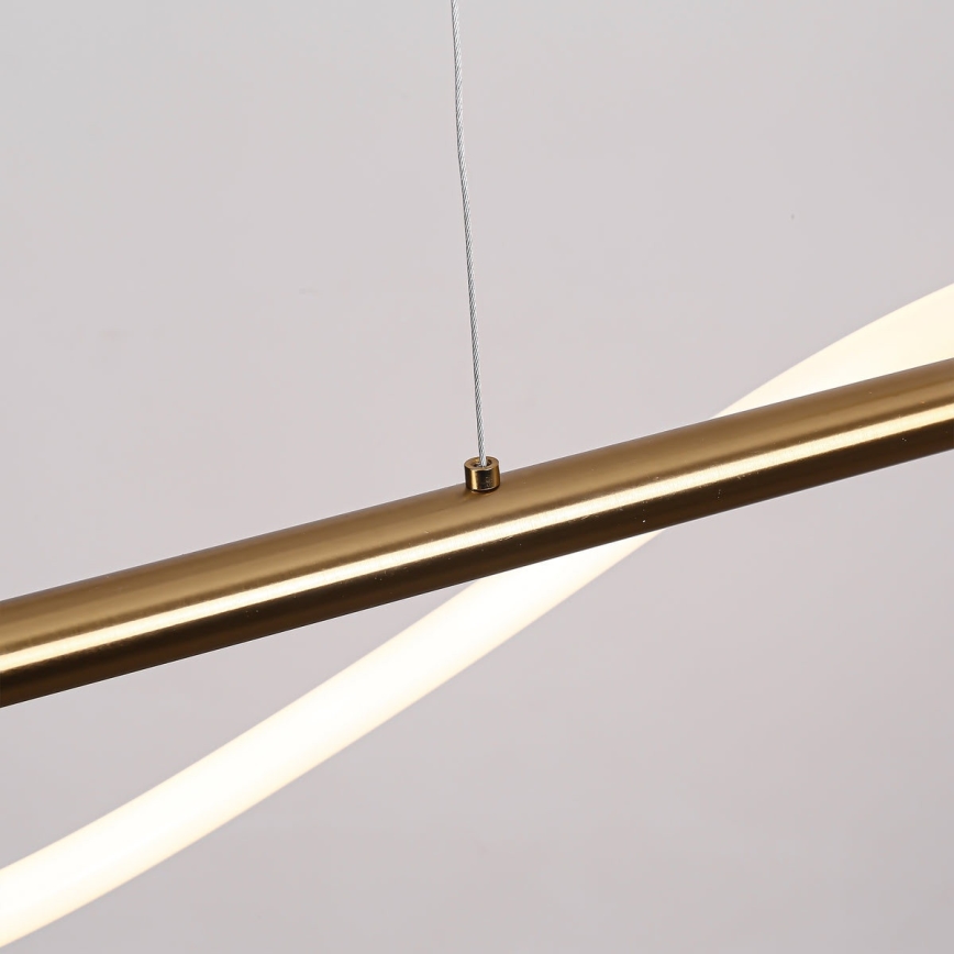 LED viseča svetilka na kablu MELECA LED/24W/230V 3000/4000/6000K 100 cm v zlati barvi