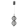 LED viseča svetilka na kablu PUMA LED/10W/230V, premer 14 cm, črna