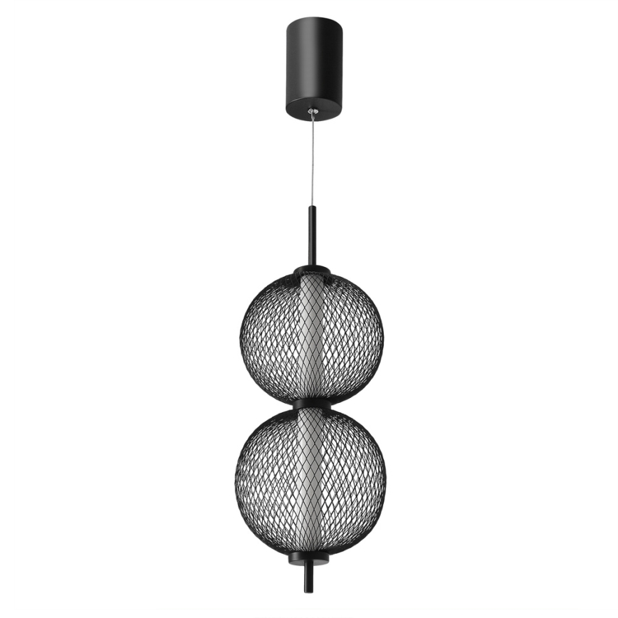 LED viseča svetilka na kablu PUMA LED/10W/230V, premer 14 cm, črna