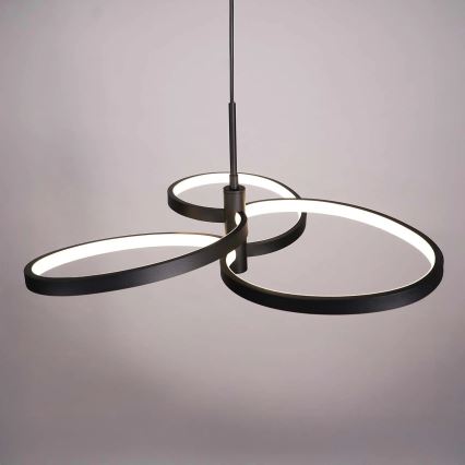 LED viseča svetilka na kablu RIBBON LED/25W/230V 4000K črna