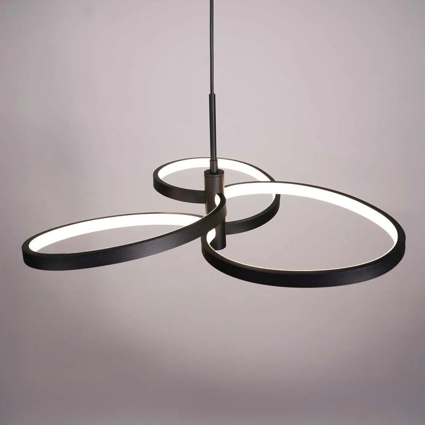 LED viseča svetilka na kablu RIBBON LED/25W/230V 4000K črna