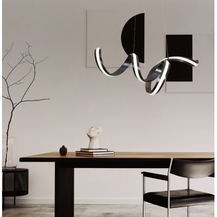 LED viseči lestenec AREZIA LED/42W/230V črna