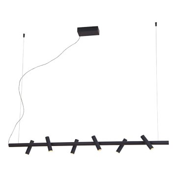 LED viseči lestenec CLIO na kablu LED/29W/230V črna