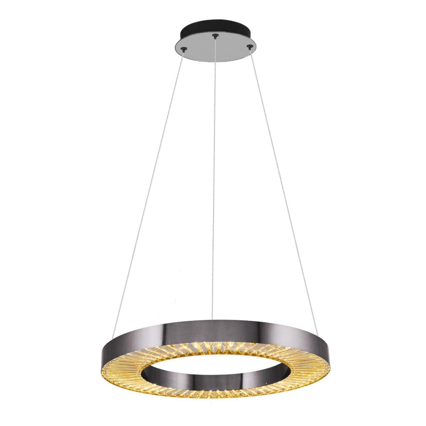 LED viseči lestenec JESI LED/35W/230V 3000K Ø 60 cm, srebrn
