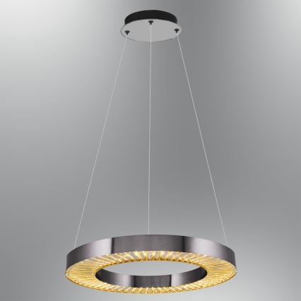 LED viseči lestenec JESI LED/35W/230V 3000K Ø 60 cm, srebrn