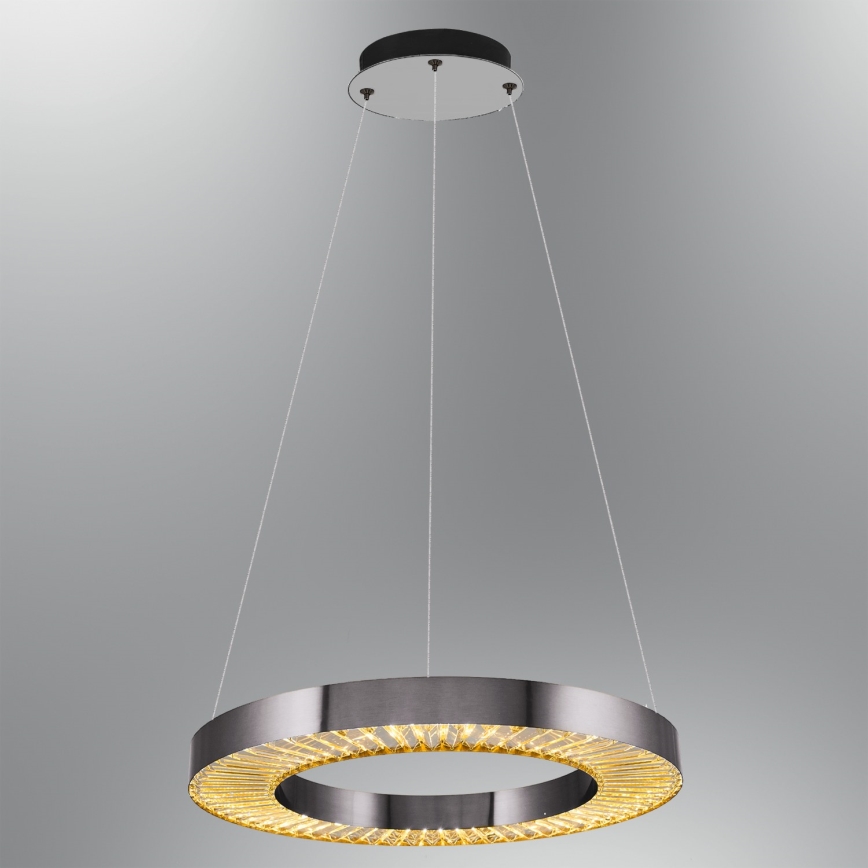 LED viseči lestenec JESI LED/35W/230V 3000K Ø 60 cm, srebrn
