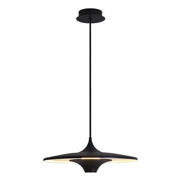 LED viseči lestenec na jeklenem kablu RENE LED/19W/230V CRI 90 črn