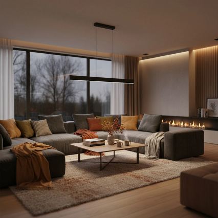 LED viseči lestenec na kablu BERNADETTA LED/20W/230V 4000K črna