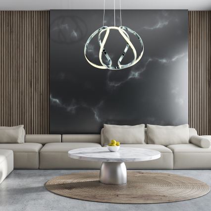 LED viseči lestenec na kablu GLOBE LED/50W/230V