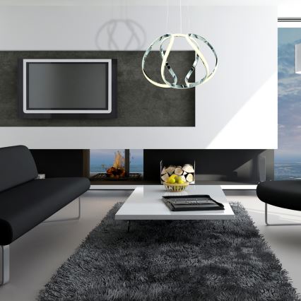 LED viseči lestenec na kablu GLOBE LED/50W/230V