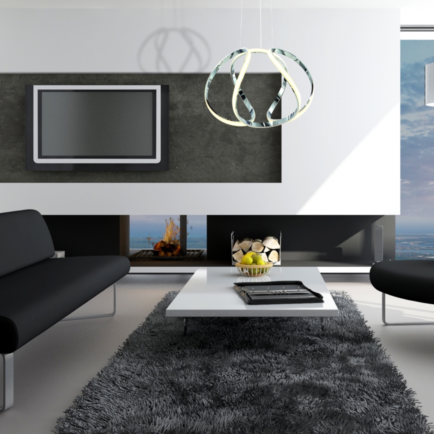 LED viseči lestenec na kablu GLOBE LED/50W/230V