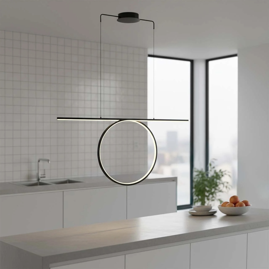 LED viseči lestenec na kablu ODETTA LED/42W/230V 4000K črna