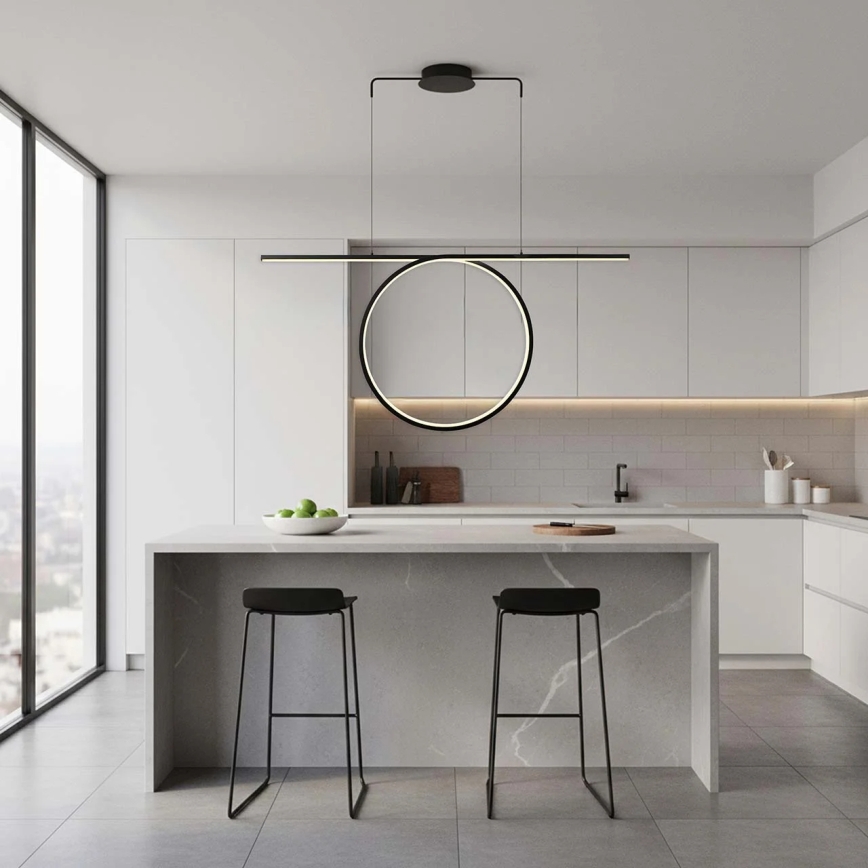 LED viseči lestenec na kablu ODETTA LED/42W/230V 4000K črna