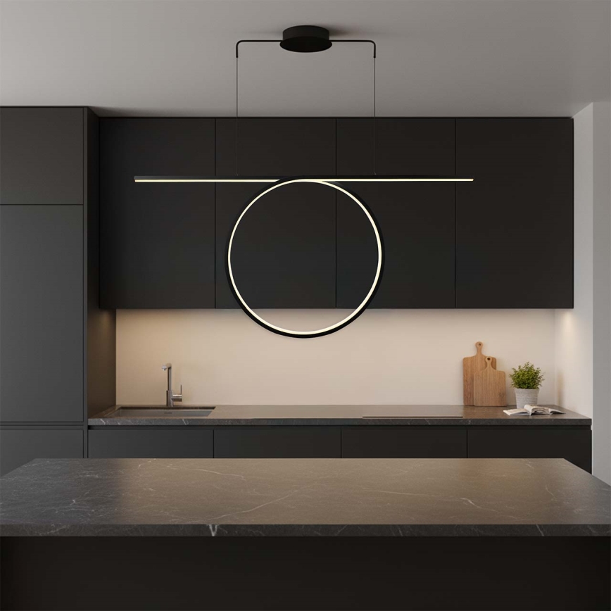 LED viseči lestenec na kablu ODETTA LED/42W/230V 4000K črna