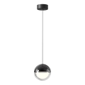 LED viseči lestenec ZIREA LED/7W/230V črna