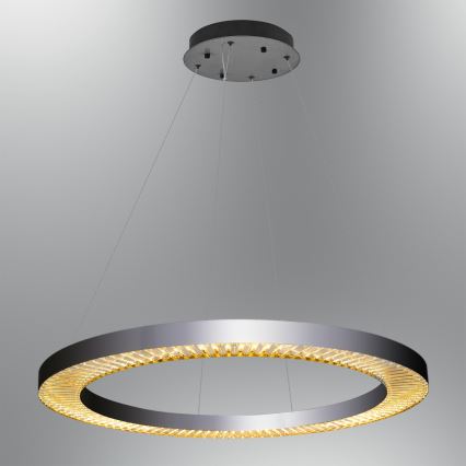 LED Viseči luster JESI LED/90W/230V 3000K 100 cm srebrna