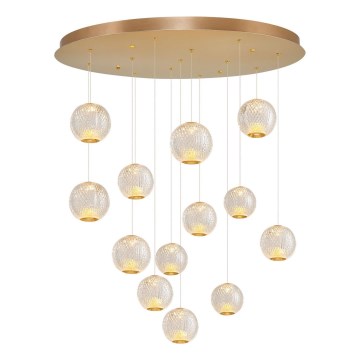 LED Visilica CREMONA 13xLED/5W/230V 3000K zlata