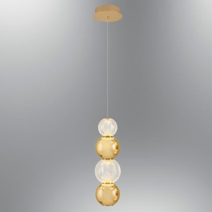 LED Visilica CREMONA LED/7W/230V 3000K zlatna