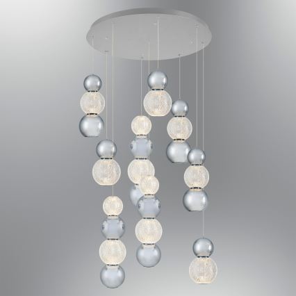 LED Visilna luč CREMONA LED/51W/230V 3000K mat krom