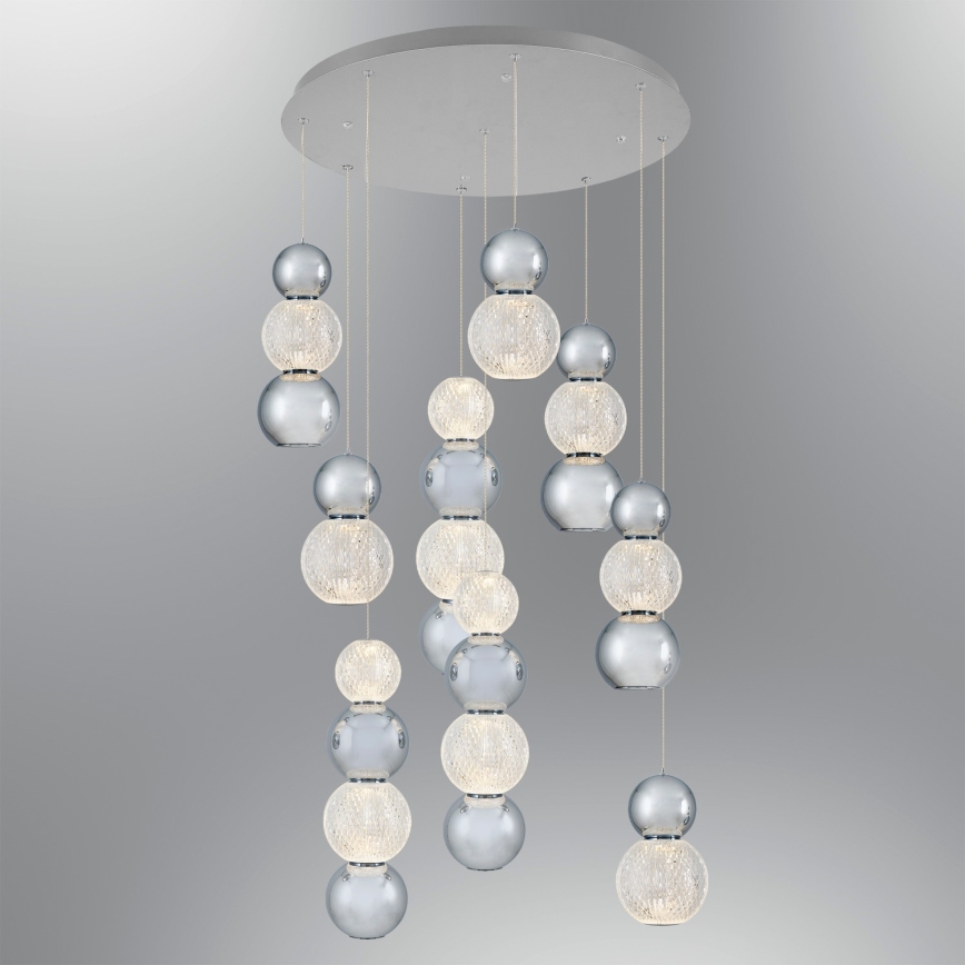LED Visilna luč CREMONA LED/51W/230V 3000K mat krom