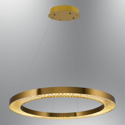 LED Visilna svetilka JESI LED/90W/230V 3000K premer 100 cm bronasta