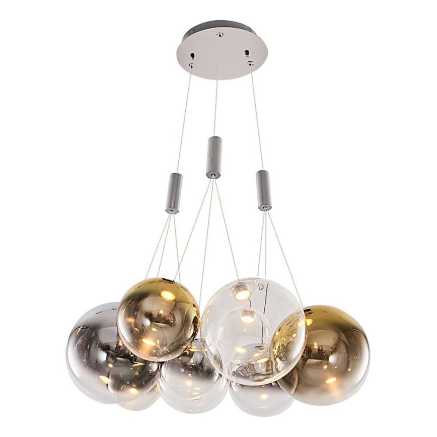LED Visoki luster ENNA 9xG9/5W/230V 3000K dimljen/zlatan