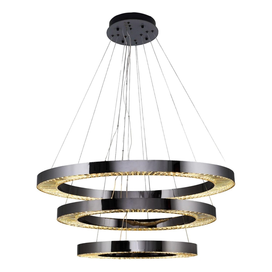 LED Visoko svetilo JESI LED/99W/230V 3000K premer 100 cm srebrna
