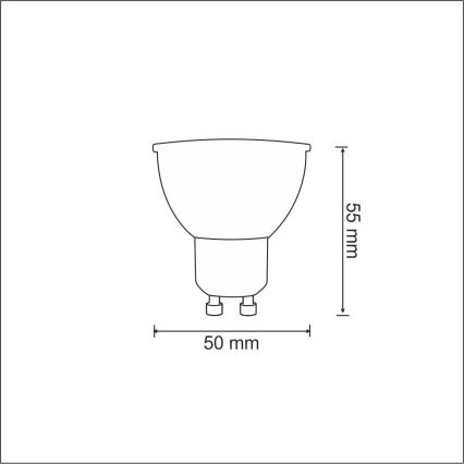 LED Žarnica 1xGU10/3,5W/230V 3000K