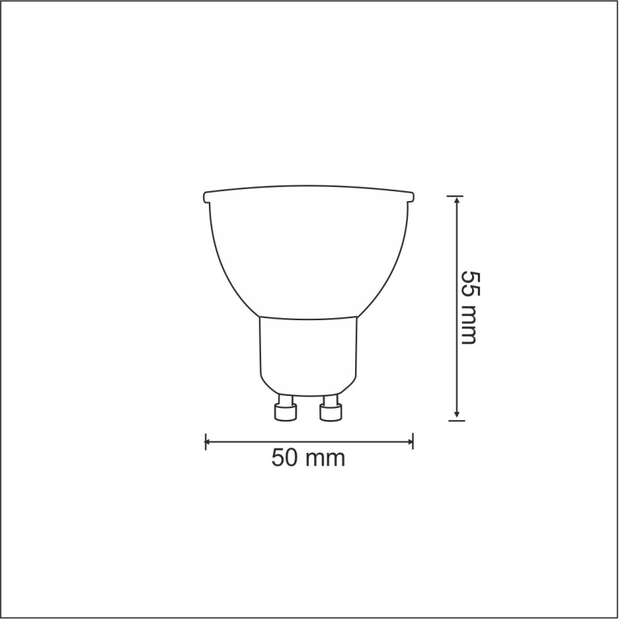 LED Žarnica 1xGU10/3,5W/230V 3000K