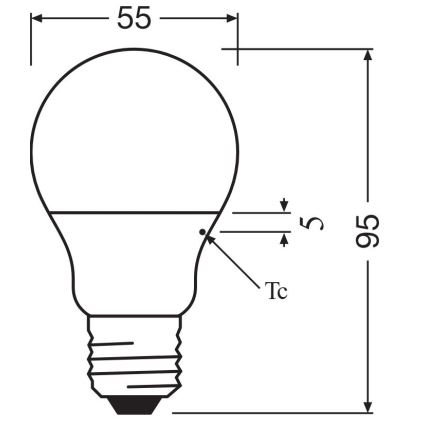 LED Žarnica A40 E27/4,9W/230V 2700K - Osram
